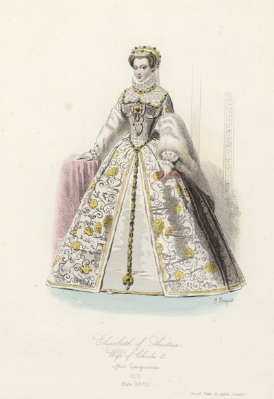 Elisabeth av Österrike, fru till Karl IX av Frankrike av French School
