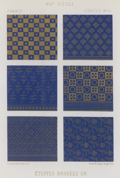 Broderade tyger från 1300-talets Frankrike av French School