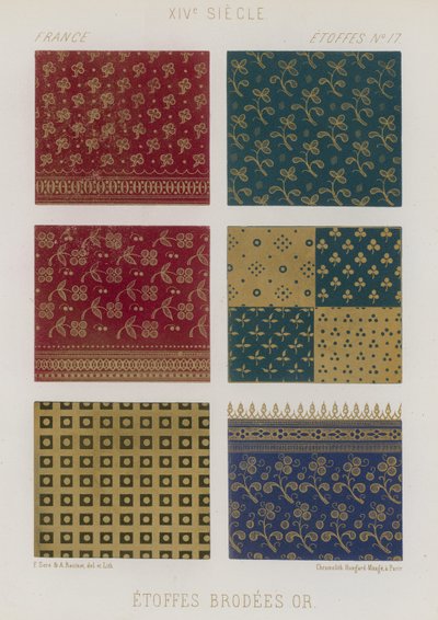 Broderade tyger från 1300-talets Frankrike av French School