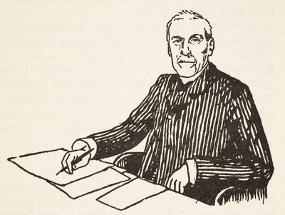 Emile Boutroux, kopia av Boris Mestchersky (d.1957), illustration från Histoire de la Nation Francaise, Sciences, Volumes I & II, av Gabriel Hanotaux (1853-1944), 1924 av French School