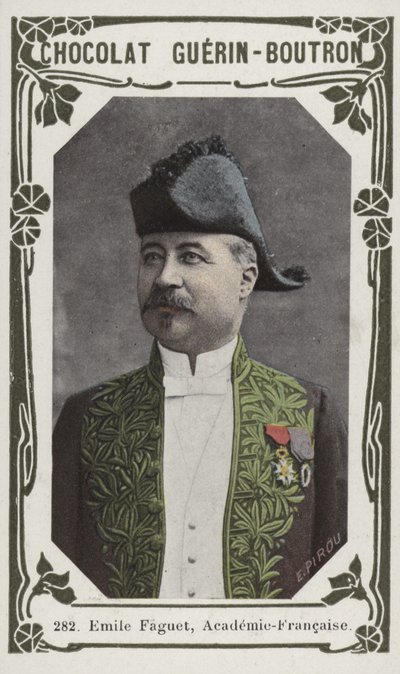 Emile Faguet, Academie-Francaise (färgad bild) av French School