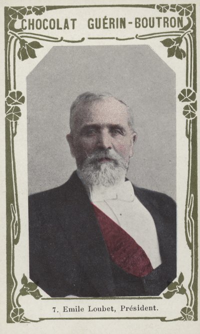 Emile Loubet, president (färgad bild) av French School