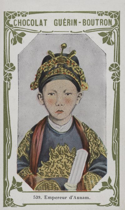 Empereur dAnnam (färgad bild) av French School
