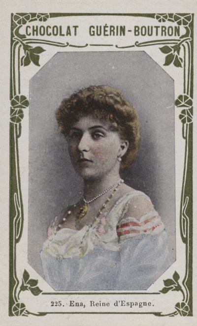 Ena, Reine despagne (färgad bild) av French School