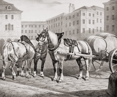 Engelska bondhästar, 1823 av French School