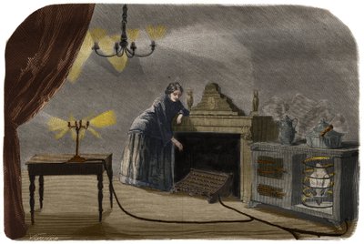 Gravyr från 1857 i "Le Musee Des Sciences" (gravyr) av French School