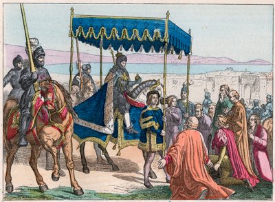 Karl VIII:s (1470-1498) inträde i Neapel av French School