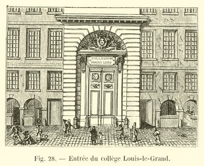 Ingång till Louis-le-Grand College av French School