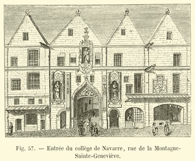 Navarra college entré, rue de la Montagne-Sainte-Genevieve av French School