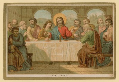 Avsnitt i Jesu Kristi liv (chromolitho) av French School