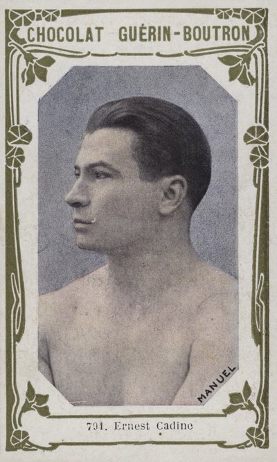 Ernest Cadine (färgad bild) av French School
