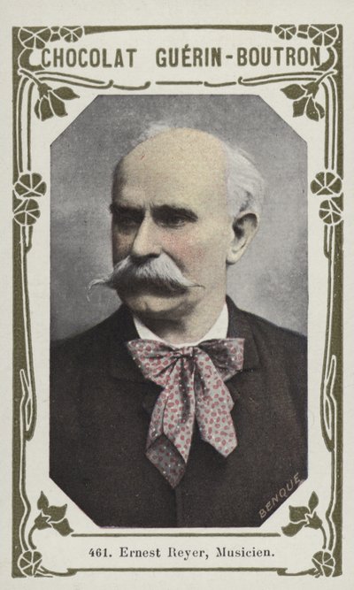 Ernest Reyer, musiker (färgad bild) av French School