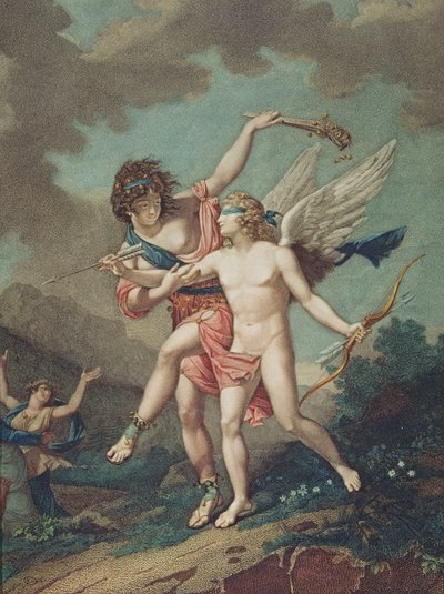 Eros ledd av Madness, graverad av Godefroy av French School