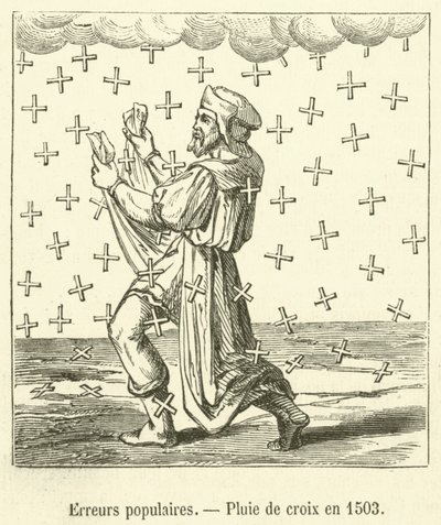 Populära fel, Korsregn 1503 (gravyr) av French School