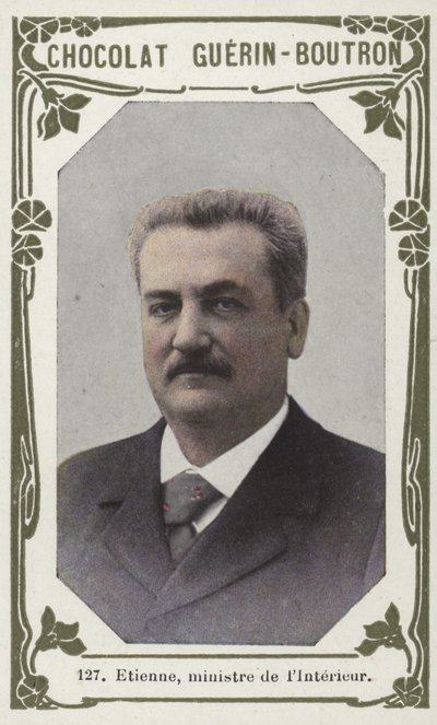 Etienne, inrikesminister (färgad bild) av French School