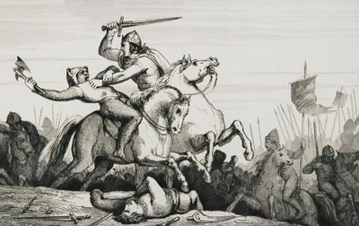 Eudes (860-98) i strid mot normanderna, från 