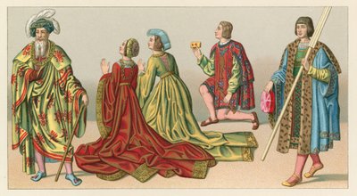 Europa XV-XVIth Cent Costumeswed av French School