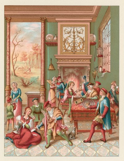 Europa XV-XVIth Cent Costume av French School