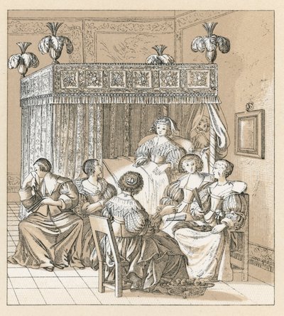 Europa XVIIth Cent Dräkt av French School