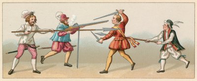 Europa XVIth Cent Dräkt av French School