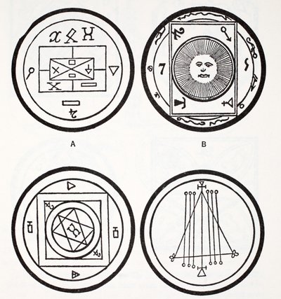 Exempel på gamla talismaner av French School