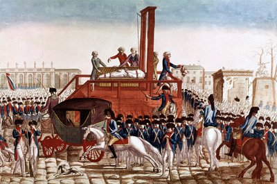 Avrättning av Ludvig XVI av Frankrike, 21 januari av French School
