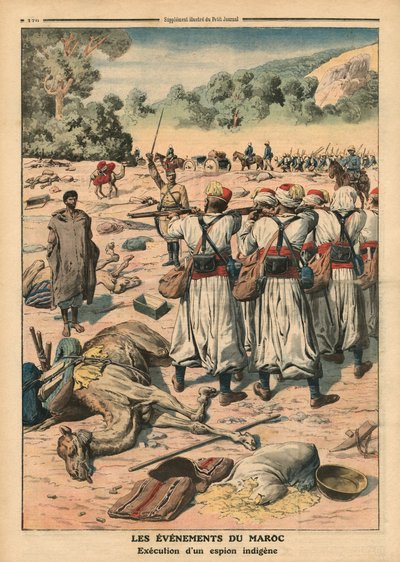 Utekelezaji wa jasusi wa Morocco, mchoro kutoka 