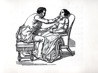 Experiment in Animal Magnetism av Franz Anton Mesmer (1734-1815) 1784 av French School