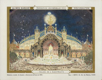 Universell utställning 1900 Elektricitet av French School