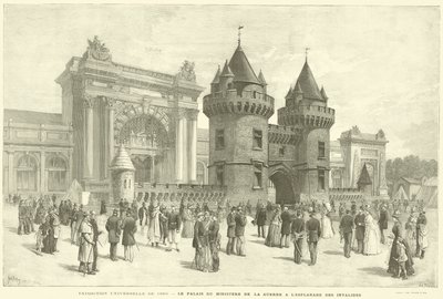 Weltausstellung von 1889, Der Palast des Kriegsministeriums an der Esplanade des Invalides von French School
