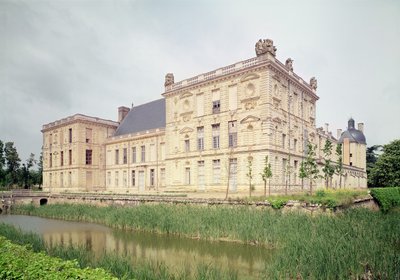 Exteriör vy av slottet, byggt 1518-49 av French School