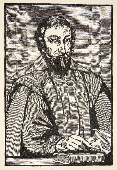 Fabri de Peiresc, kopia av Boris Mestchersky (d.1957) illustration från Histoire de la Nation Francaise, Sciences, Volumes I & II, av Gabriel Hanotaux (1853-1944), 1924 av French School