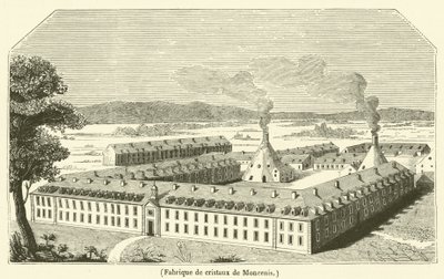 Moncenis kristallfabrik (gravyr) av French School