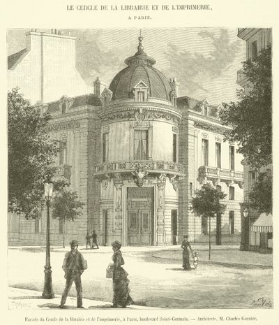 Fasad av Cercle de la Librairie et de l