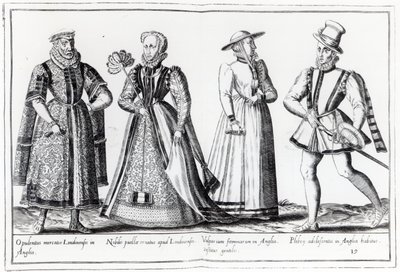 Mode under Tudorperioden (gravyr) av French School