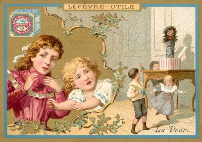 Rädsla (chromolitho) av French School