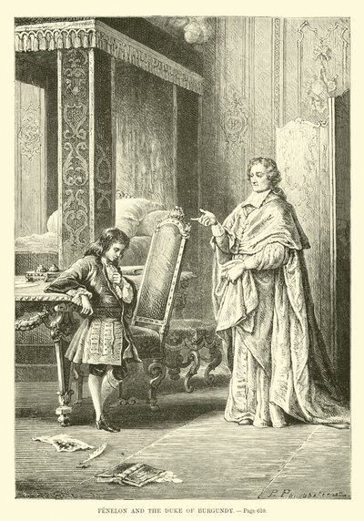 Fenelon och hertigen av Bourgogne av French School