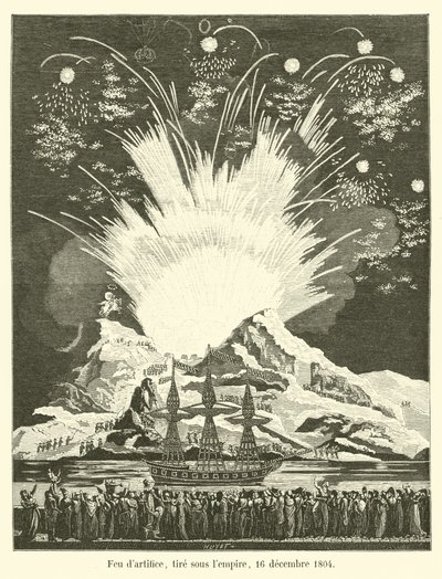 Fyrverkerier, avfyrade under imperiet, 16 december 1804 av French School