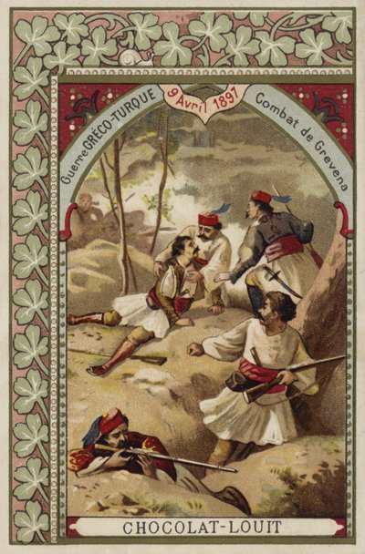 Strid vid Grevena, grekisk-turkiska kriget, 9 april 1897 av French School