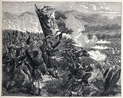 Första koalitionen: Överste Antoine Guillaume (Antoine-Guillaume) Rampon (1759-1842) vid slaget vid Montenotte den 12 april av French School
