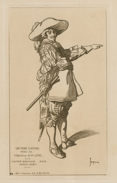 flamländsk kapten, 1640-50 av French School