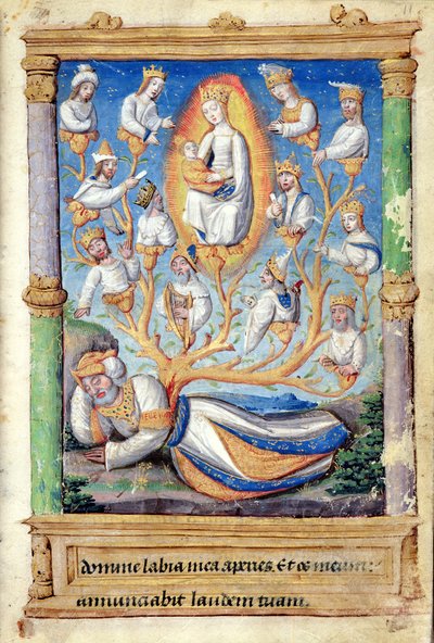 Fol.11r Jesses träd, från Heures a l