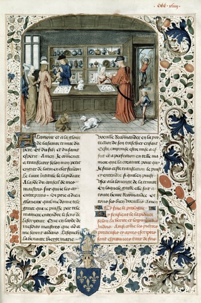 Fr 9136 f.344 Juvelerare, från Lapidaire de Mandeville av French School