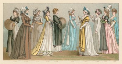 Ufaransa XVIIIth Cent Costumeswed av French School
