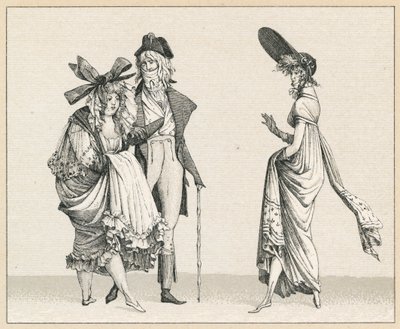 Ufaransa XVIIIth Cent Costumeswed av French School