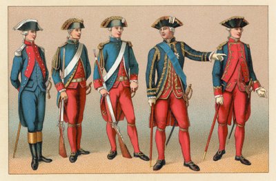 Frankrike XVIIIth Cent Dräkt av French School
