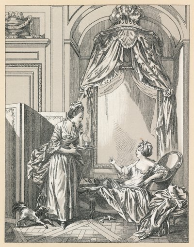 Frankrike XVIIIth Cent Kostym av French School