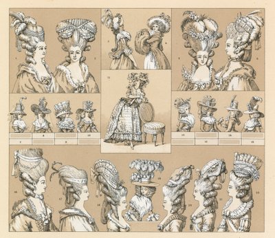 Frankrig XVIIIth Cent Costumeswed av French School