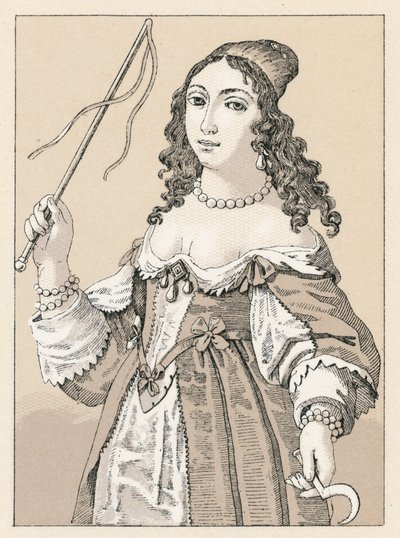 Frankrike XVIIth Cent Dräkt av French School