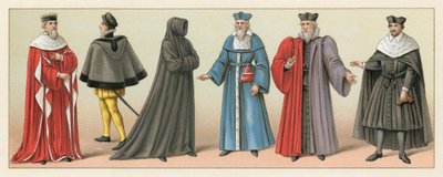 Frankrike XVIth Cent Dräkt av French School